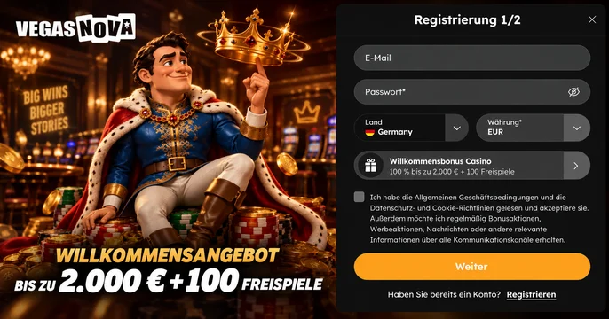 Vegas Nova Login